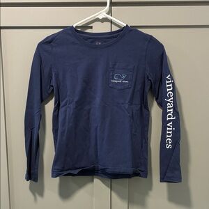 Vineyard Vines Kids Blue Long Sleeve Tee